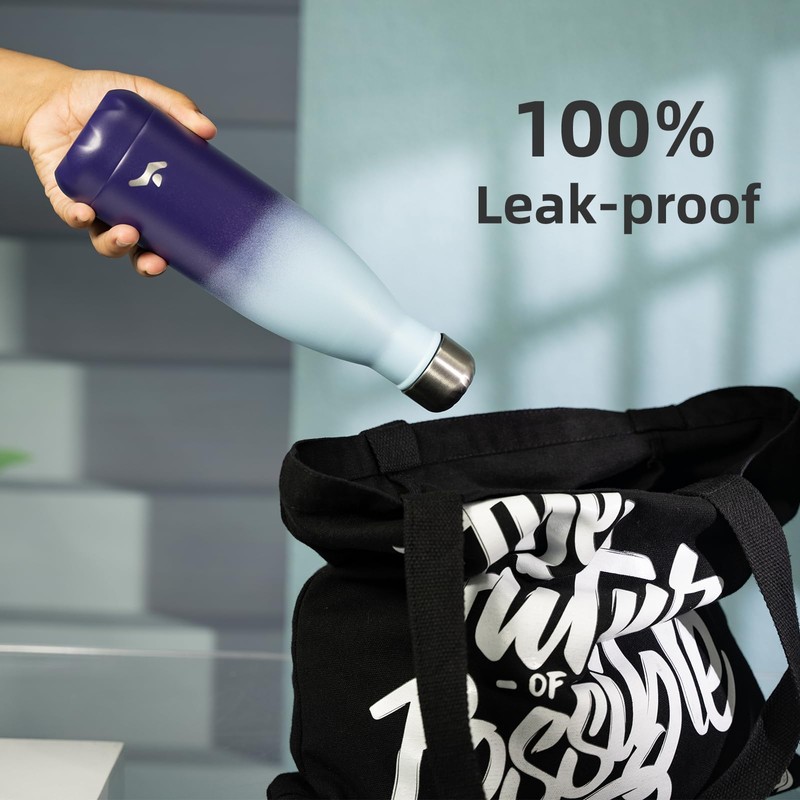 Konokyo Insulated Water Bottles,25 oz Double Wall Stainless Steel Vacumm
