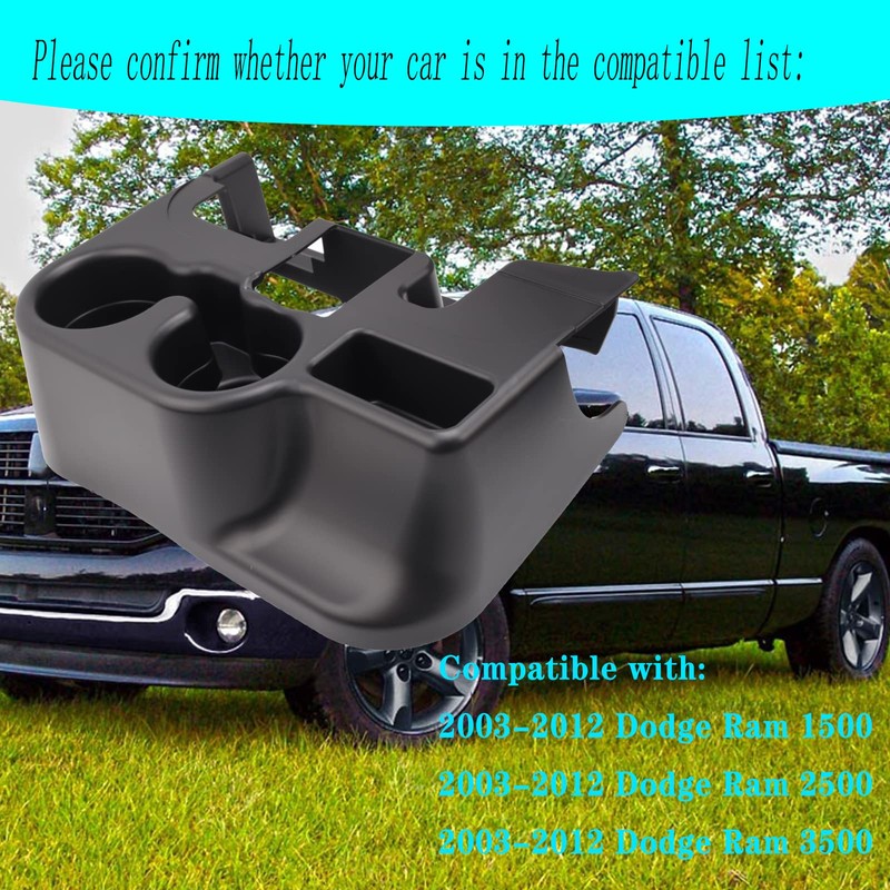 BIYANPIN Center Console Cup Holder Compatible with Ram 1500 2500