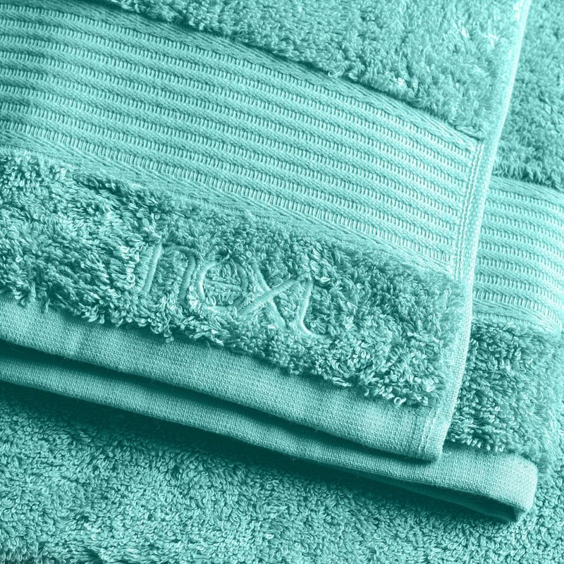 NEXT Home Egyptian Cotton Towels - 100% Cotton Blue Teal
