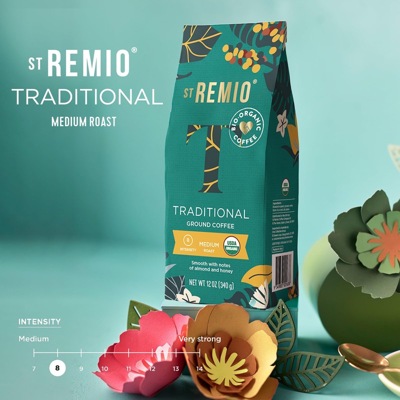 ST REMIO Ground Coffee Traditional 12 oz - Medium Roast,
