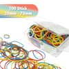 Westcott Rubber bands, pack of 100, colourful rubber rings, various