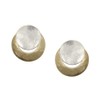 Marjorie Baer Disc Over Crescent Clip on Earring in Brass