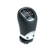 Newtown2700-parts Gear Knob Black Chrome Leather Compatible with Skoda Octavia
