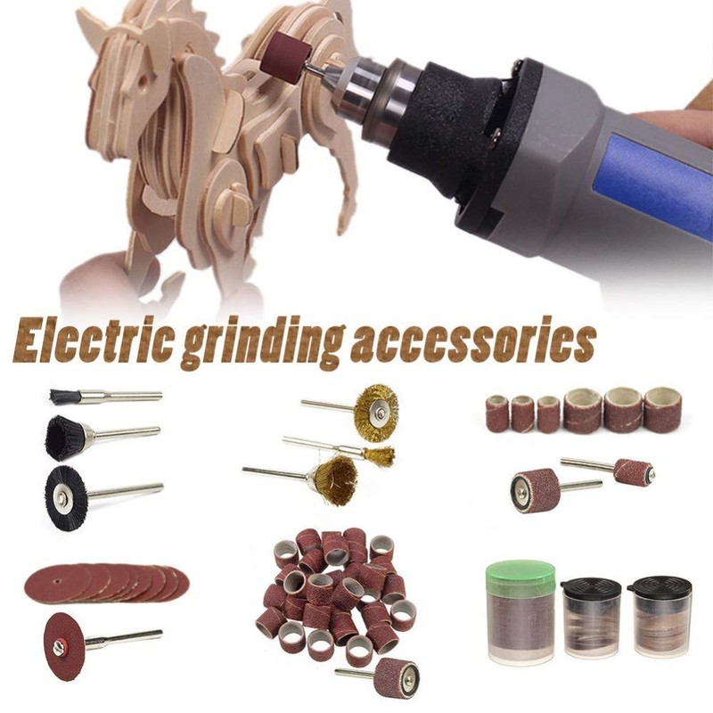 SEIWEI 150 Pcs Mini Drilling Grinder Rotary Accessories Kit Tool