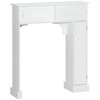 HOMCOM Over The Toilet Bathroom Cabinet, Freestanding Bathroom Storage Organizer