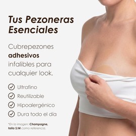 NEATS Cubrepezones para Mujeres, Pétalos de Pecho de Silicona Reutilizables, Adhesivos e Invisibles