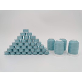 36 SEACREST SIZE A STYLE CLASS 15 15J SA156 11.5 Pre Wound Spool + 4 Bobbins Top Thread 542C Seacrest Color 40S/2 34Wt Spun Polyester (Size 542 Seacrest)