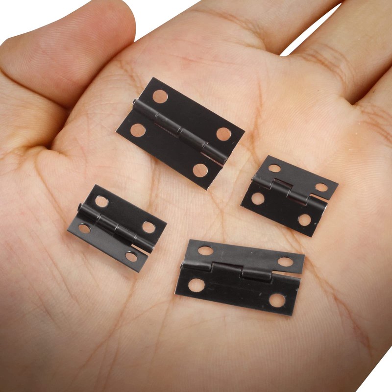 CVIUYO 60 Pieces Small Hinges for Crafts and Wooden Box,