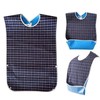3PCS Adult Bibs for Eating, Reusable Clothing Protector, Waterproof Washable