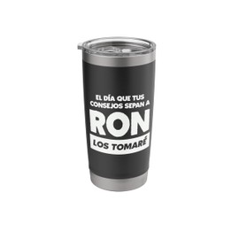 Rum advice Consejos de Ron funny drinks quote Stainless Steel Insulated Tumbler