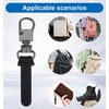 9Pcs Black Detachable Leather Zipper Pull, No-Tool Replacement Zipper Tab