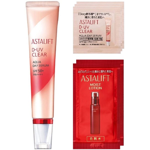 Astalift Aqua Day Serum (1.1 oz (30 g) SPF 50+, PA++++++), UV Beauty Serum, Makeup Base, D-UV Clear, Moisturizing