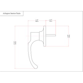 Designers Impressions Valhala Matte Black Handleset with Arlington Interior (We Key Lock Orders Alike for Free)