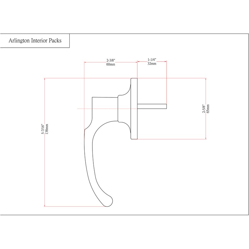 Designers Impressions Valhala Matte Black Handleset with Arlington Interior (We