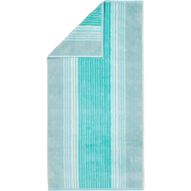 Cawö Home Hand Towels Noblesse Cashmere Stripes 1056 Mint -