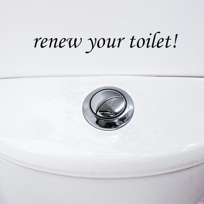 48mm/1.89inch Toilet Tank Button 20cm Extended Dual Push Flush Toilet