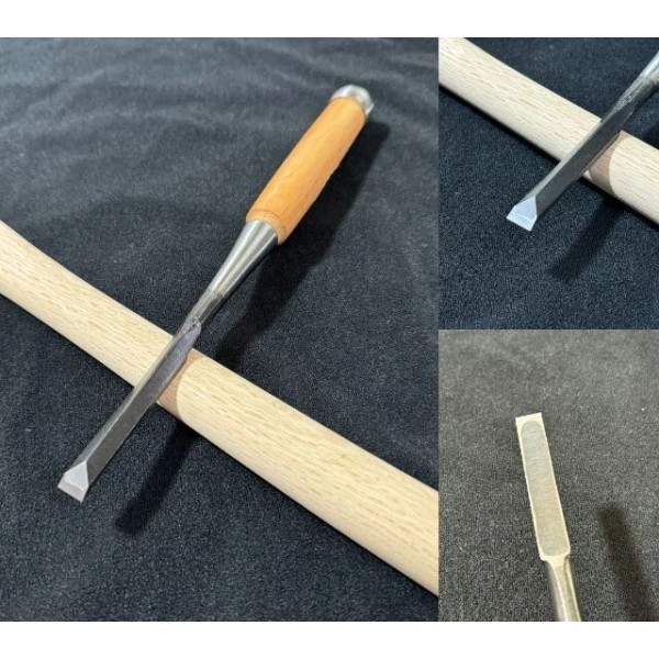 Takamichi (Ikuo Takashiba) Japanese chisel Dovetail Shinogi nomi 鎬鑿 Takashiba