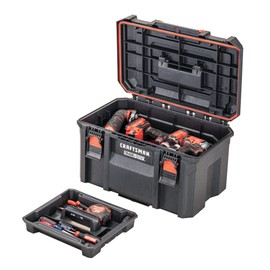 CRAFTSMAN TRADESTACK Tool Box, Waterproof Indoor/Outdoor, Stackable Tool Storage, Lockable, 21 Inch (CMST21430)