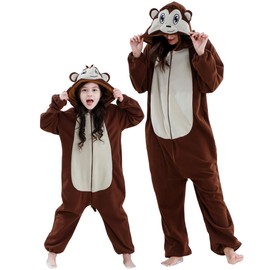 BETTERFUN Unisex Children Animal Jumpsuit Romper Christmas Outfits 5-6 Years, Monkey
