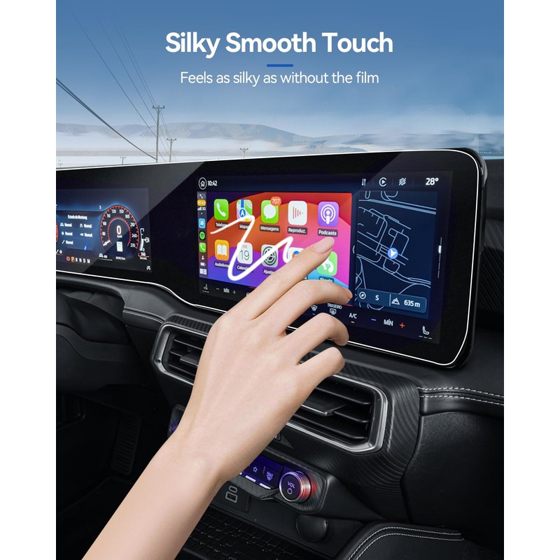 LANTU Mustang Screen Protector for 2024 2025 2026 Ford Mustang