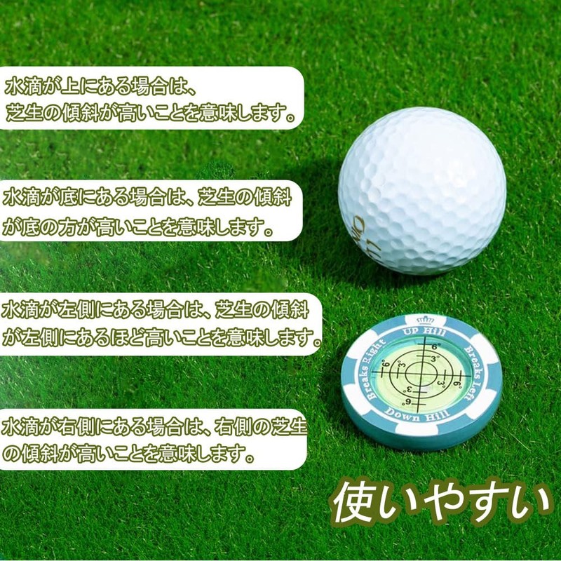 Golf Marker Magnetic Putting Guide Round Bubble Level Level High
