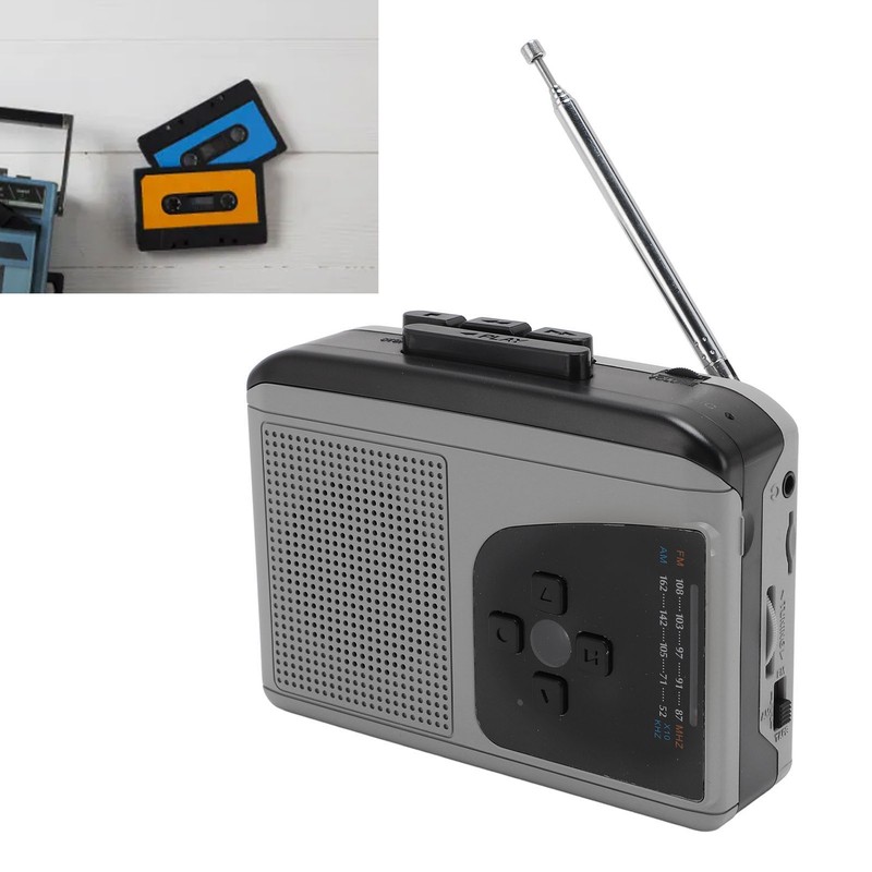Portable Cassette Player ABS Cassette to MP3 Converter AM FM