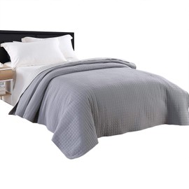 Holistar c0181 Bedspread 1 Piece Duvet Bed Throw Quilted Double Bed Lined and Quilted Choice of Colours and Sizes, 170x210 cm