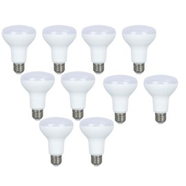 10 Pack BR20 LED Bulb, Super Bright LED Dimmable BR20 50 Watt 60W Replacement 7W 8W Floodlight LED Bulbs Medium Base (E26) R20 Home Ceiling Lights (Daylight White 6000K)