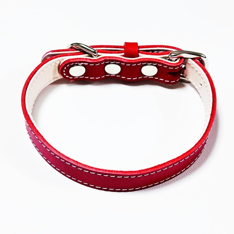 Beanspet Dog Collar, Dog Collar, Colorful Belt, Genuine Leather, Nume