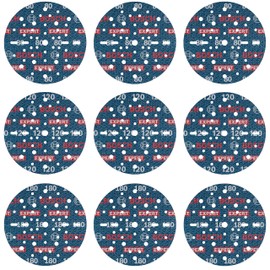 Bosch 9x Expert O780 Foil Sanding Discs Set, 150 mm, 9-Piece (for Hardwood, Paint on Wood, Diameter 150 mm, Grit 3 x 80, 3 x 120, 3 x 180, Professional Accessories Random Orbital Sander)