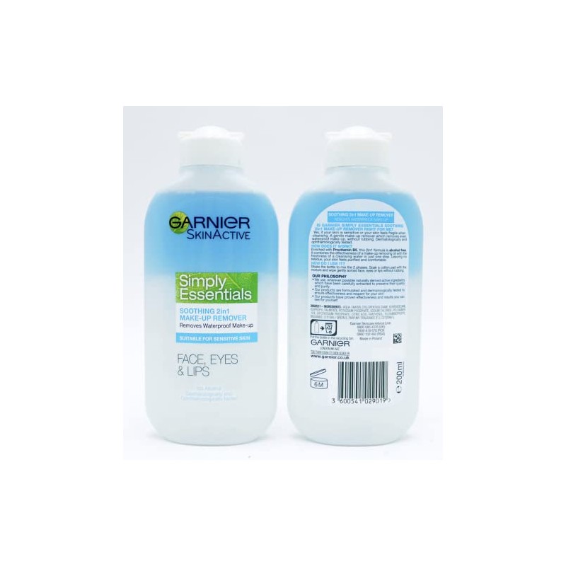 Garnier Soothing 2 in 1 Eye Makeup Remover 200ml