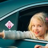 cobee Car Safety Warning Signs Sticker, 2 Pcs Little Princess