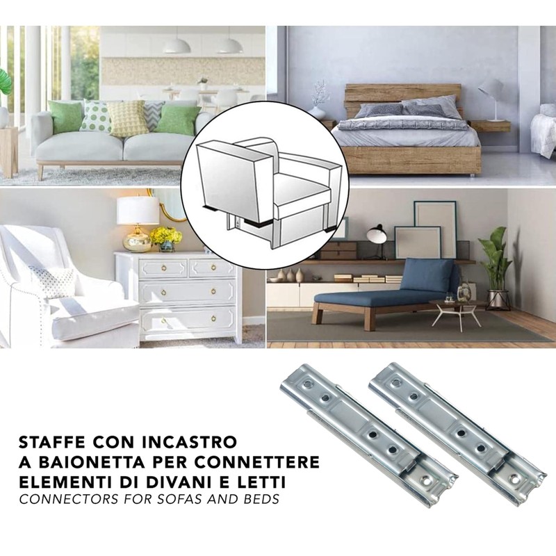 IPEA Concealed Wall Brackets for Concealed Headboard Panels - Fixing