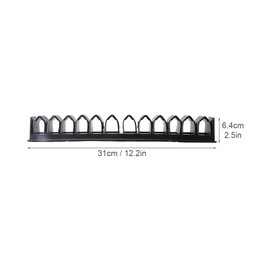 Trenqular Horse Whip Crop Holder Rack Wall Mounted Whip Bracket Hanger, Horse Stables Durable Storage Organizer Crop Holder,for Fishing Pole Storage and Whip,Holds up to 12 Whips or Crops