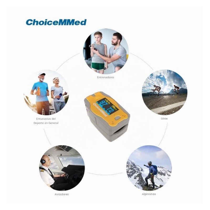 Oxímetro Pulso Pediátrico Choicemmed Md300c1 Para toda la familia. Garantia