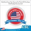 100 Pack Inventory Control Clips, Peg Hook Product Stoppers, Fits