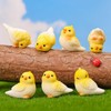 Mini Yellow Bird Figurines, Resin Cute Bird Decor for Fairy