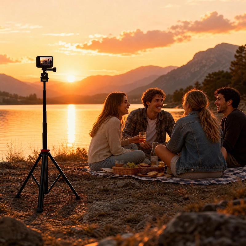 81" Extendable Selfie Stick Tripod for GoPro Mission 1 Pro