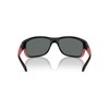 ARNETTE Men's An4337 Floresta Sunglasses, Black/Red Matte/Shiny/Dark Grey Polarized, 63