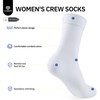 CLOSEMATE Womens Crew Socks Thin Comfortable Soft Cotton and Lightweight