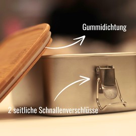 Druckerino Brotdose aus Edelstahl: Mir reichts, ich geh wandern | BPA frei | 1 Liter | Geschenk für Wanderer | Wandern Geschenk | Geschenkidee | Lunchbox | Bentobox