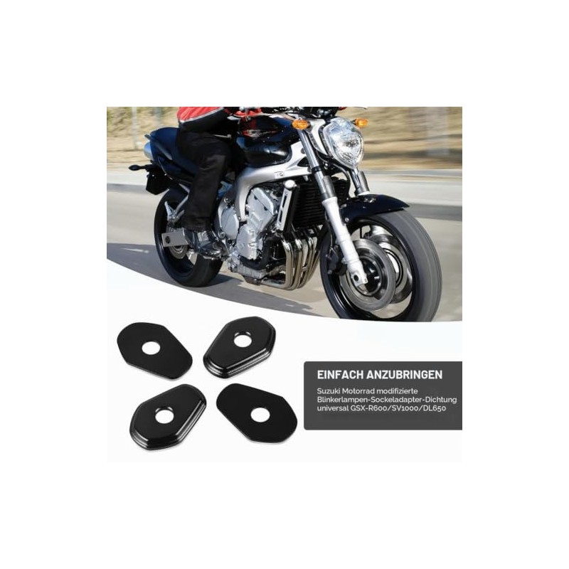 Pack of 4 Indicator Brackets for Motorcycle, Motorcycle LED Indicator