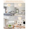DSYBRI Flush Mount Ceiling Fan with Lights, 20" Low Profile