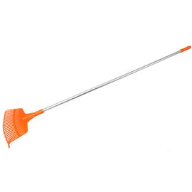 KOTARBAU® Fan broom, 23 teeth made of plastic with aluminium handle