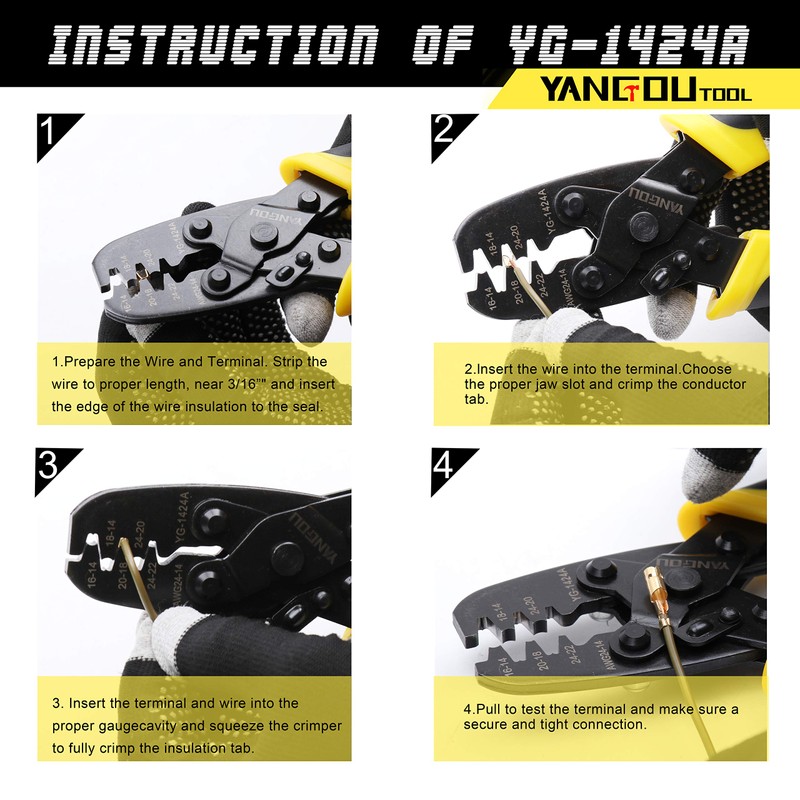 Yangoutool Molex Crimp Tool: Versatile for Molex, Delphi, AMP/Tyco, Harley,