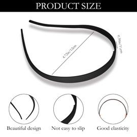 6-teiliges Stirnband für Sonnenbrillen in Schwarz, Khaki und Kaffee,Haar-Accessoires aus Kunststoff, rutschfestes Stirnband für Damen, bequeme Farben