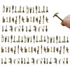 Loutas bowdee 100 Pcs Bronze Color Tool Miniature Figurines Mini