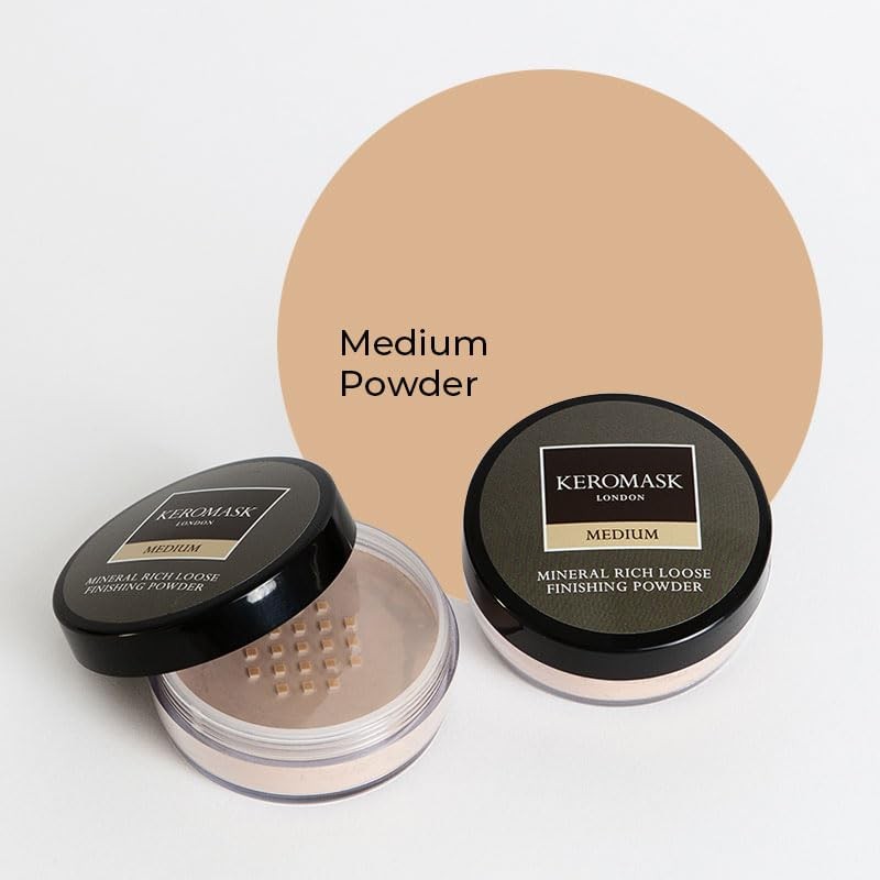 Keromask Mineral Rich Loose Finishing Powder in Shade MEDIUM to