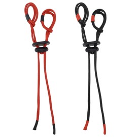 ECSiNG 2 Pieces Archery Finger Sling Adjustable Bow Rope Archery Classic Bow Finger for Classic Bow Replacement Accessories Red and Black