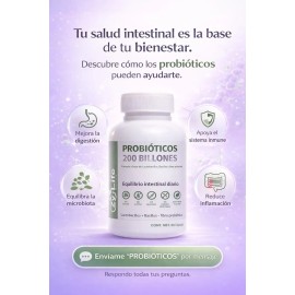 200 Billones Probióticos + Fibra |60 Caps Digestión Avanzada